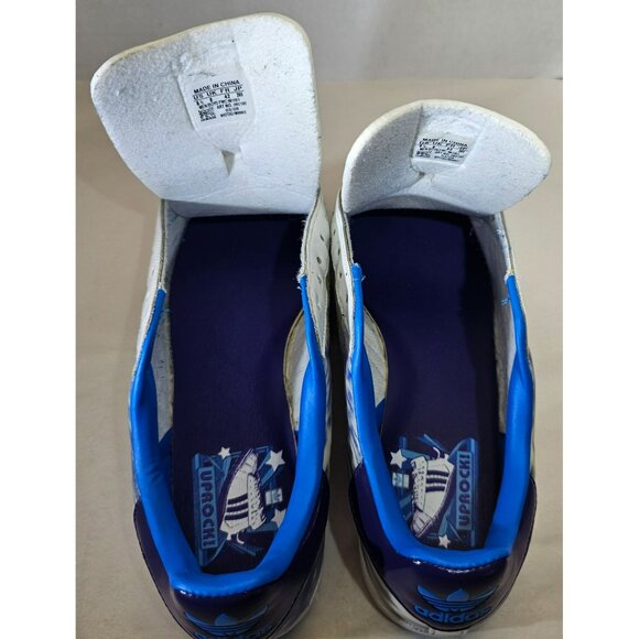 Adidas Men's Tie-Dye Blue/White/Turquoise Uprock 4E Superstar Sneakers Size 8.5 - Picture 6 of 16